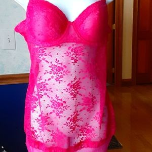 Just Sexy Intimate dark pink negligee